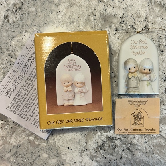 Vintage Enesco 1982 Precious Moments Our First Christmas Together Ornament - Picture 9 of 9